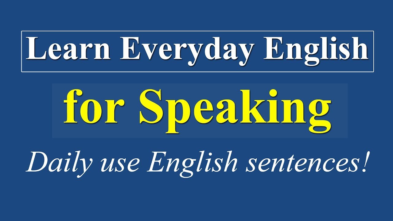 Everyday Language for English learners
