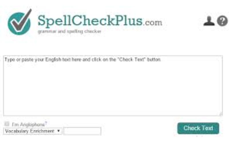 Web check ngữ pháp tiếng Anh SpellCheckPlus